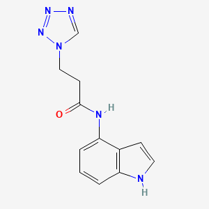 N-(1H-indol-4-yl)-3-(1H-tetraazol-1-yl)propanamide