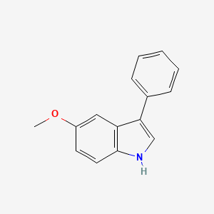 molecular formula C15H13NO B11883450 5-methoxy-3-phenyl-1H-indole CAS No. 56366-26-8