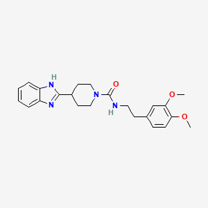 4-(1H-benzimidazol-2-yl)-N-[2-(3,4-dimethoxyphenyl)ethyl]piperidine-1-carboxamide