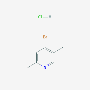 molecular formula C7H9BrClN B11883460 4-Bromo-2,5-dimethylpyridine hydrochloride 