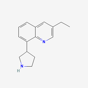 3-Ethyl-8-(pyrrolidin-3-yl)quinoline