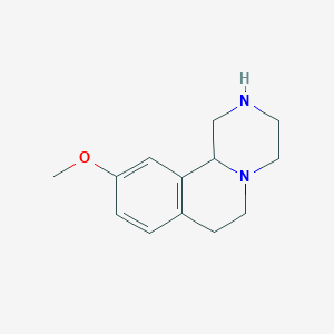 molecular formula C13H18N2O B11883475 10-Methoxy-2,3,4,6,7,11b-hexahydro-1H-pyrazino[2,1-a]isoquinoline CAS No. 1082871-90-6