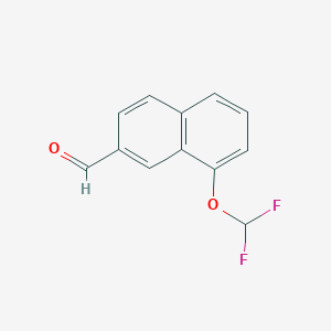 1-(Difluoromethoxy)naphthalene-7-carboxaldehyde