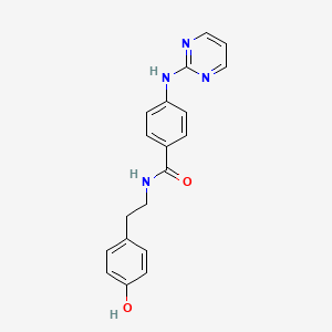 N-[2-(4-hydroxyphenyl)ethyl]-4-(pyrimidin-2-ylamino)benzamide