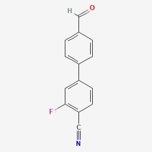 3-Fluoro-4'-formyl-[1,1'-biphenyl]-4-carbonitrile