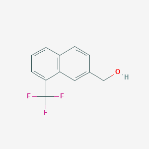 molecular formula C12H9F3O B11883617 1-(Trifluoromethyl)naphthalene-7-methanol 