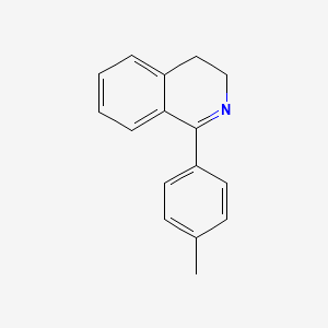 molecular formula C16H15N B11883656 1-(4-Methylphenyl)-3,4-dihydroisoquinoline CAS No. 61305-03-1