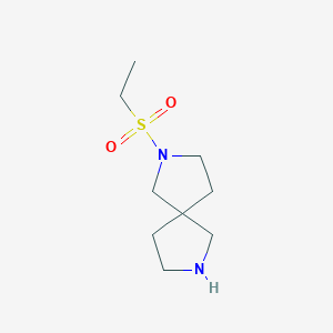 molecular formula C9H18N2O2S B11883671 2-(Ethylsulfonyl)-2,7-diazaspiro[4.4]nonane 