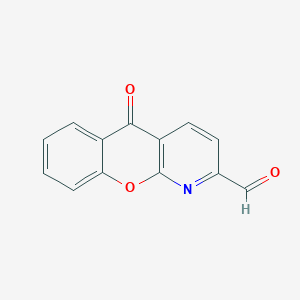 molecular formula C13H7NO3 B11883809 5-Oxo-5H-chromeno[2,3-b]pyridine-2-carbaldehyde 