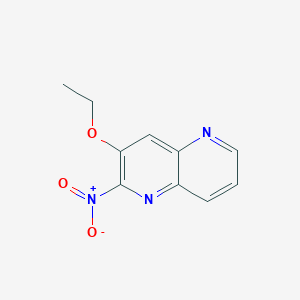 molecular formula C10H9N3O3 B11883818 3-Ethoxy-2-nitro-1,5-naphthyridine 