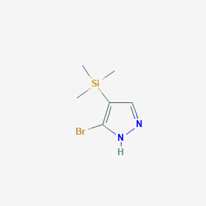 3-Bromo-4-(trimethylsilyl)-1H-pyrazole