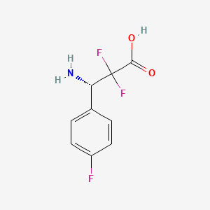 (S)-3-Amino-2,2-difluoro-3-(4-fluorophenyl)propanoic acid