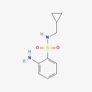 molecular formula C10H14N2O2S B11883894 2-Amino-N-(cyclopropylmethyl)benzenesulfonamide CAS No. 954259-78-0