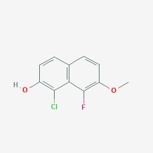 1-Chloro-8-fluoro-7-methoxynaphthalen-2-OL