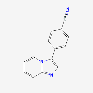 molecular formula C14H9N3 B11884072 4-(Imidazo[1,2-A]pyridin-3-YL)benzonitrile 