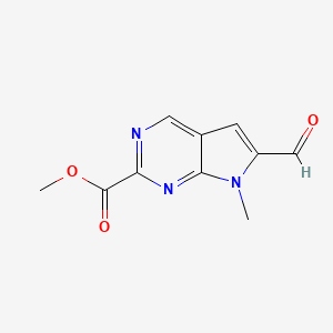 Methyl 6-formyl-7-methyl-7H-pyrrolo[2,3-d]pyrimidine-2-carboxylate