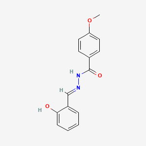 molecular formula C15H14N2O3 B1188408 N'-(2-hydroxybenzylidene)-4-methoxybenzohydrazide 
