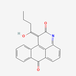 molecular formula C20H15NO3 B1188410 1-butyryl-3H-naphtho[1,2,3-de]quinoline-2,7-dione 