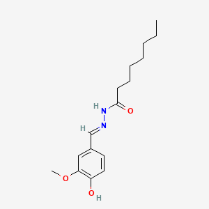 N'-(4-hydroxy-3-methoxybenzylidene)octanohydrazide
