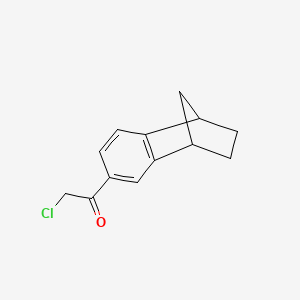 molecular formula C13H13ClO B11884113 2-Chloro-1-(1,2,3,4-tetrahydro-1,4-methanonaphthalen-6-yl)ethanone 