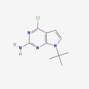 7-(tert-Butyl)-4-chloro-7H-pyrrolo[2,3-d]pyrimidin-2-amine