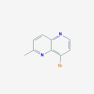 molecular formula C9H7BrN2 B11884236 8-Bromo-2-methyl-1,5-naphthyridine 