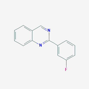 molecular formula C14H9FN2 B11884255 2-(3-Fluorophenyl)quinazoline 