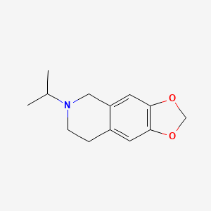 molecular formula C13H17NO2 B11884290 6-Isopropyl-5,6,7,8-tetrahydro-[1,3]dioxolo[4,5-g]isoquinoline 