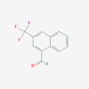 2-(Trifluoromethyl)naphthalene-4-carboxaldehyde