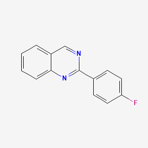 molecular formula C14H9FN2 B11884439 2-(4-Fluorophenyl)quinazoline 