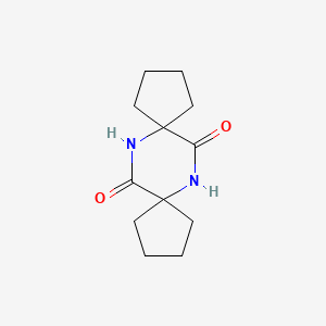 molecular formula C12H18N2O2 B11884444 6,13-Diazadispiro[4.2.4.2]tetradecane-7,14-dione CAS No. 14855-33-5