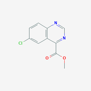 molecular formula C10H7ClN2O2 B11884451 Methyl 6-chloroquinazoline-4-carboxylate 