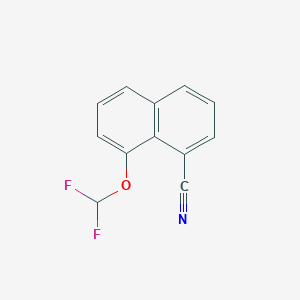 molecular formula C12H7F2NO B11884461 1-Cyano-8-(difluoromethoxy)naphthalene 