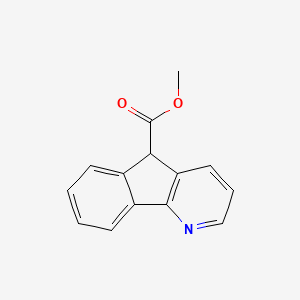 molecular formula C14H11NO2 B11884473 Methyl 5H-indeno[1,2-B]pyridine-5-carboxylate CAS No. 97677-72-0