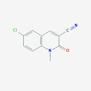 6-Chloro-1-methyl-2-oxo-1,2-dihydroquinoline-3-carbonitrile