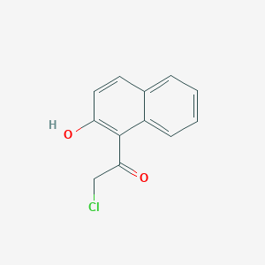 molecular formula C12H9ClO2 B11884492 2-Chloro-1-(2-hydroxynaphthalen-1-yl)ethanone 