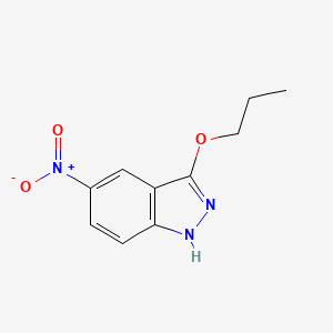 molecular formula C10H11N3O3 B11884511 5-Nitro-3-propoxy-1H-indazole 