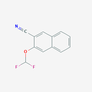 molecular formula C12H7F2NO B11884522 3-(Difluoromethoxy)-2-naphthonitrile 