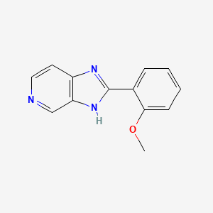 molecular formula C13H11N3O B11884550 2-(2-Methoxyphenyl)-1H-imidazo[4,5-c]pyridine CAS No. 87359-17-9