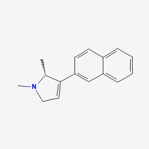 molecular formula C16H17N B11884567 (R)-1,2-Dimethyl-3-(naphthalen-2-yl)-2,5-dihydro-1H-pyrrole 