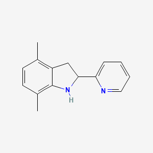 4,7-Dimethyl-2-(pyridin-2-yl)indoline