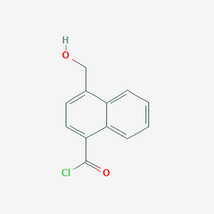 molecular formula C12H9ClO2 B11884616 4-(Hydroxymethyl)-1-naphthoyl chloride 