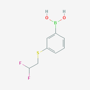 molecular formula C8H9BF2O2S B11884648 3-(2,2-Difluoroethylthio)-benzeneboronic acid CAS No. 915402-02-7