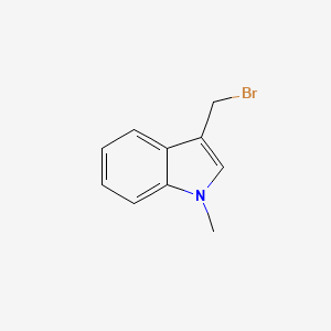 molecular formula C10H10BrN B11884670 3-(Bromomethyl)-1-methyl-1H-indole 