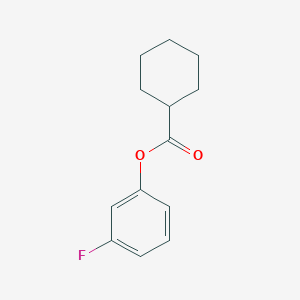 Cyclohexanecarboxylic acid, 3-fluorophenyl ester