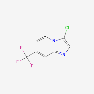 molecular formula C8H4ClF3N2 B11884738 3-Chloro-7-(trifluoromethyl)imidazo[1,2-a]pyridine 