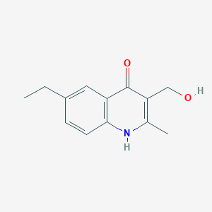 6-Ethyl-3-(hydroxymethyl)-2-methylquinolin-4-ol