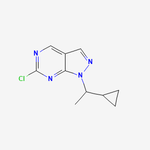 6-Chloro-1-(1-cyclopropylethyl)-1H-pyrazolo[3,4-d]pyrimidine