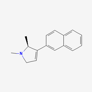 molecular formula C16H17N B11884820 (S)-1,2-Dimethyl-3-(naphthalen-2-yl)-2,5-dihydro-1H-pyrrole 