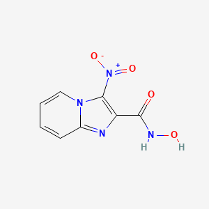 molecular formula C8H6N4O4 B11884885 N-Hydroxy-3-nitroimidazo[1,2-a]pyridine-2-carboxamide CAS No. 62257-61-8